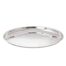 Charger l&#39;image dans la galerie, Hammered Finish Oval Shape Thali, 17&quot;, Stainless Steel, Heavy Duty
