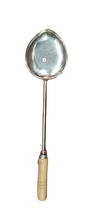 Charger l&#39;image dans la galerie, Stainless Steel Oval Shape Ladle with Wooden Handle, 22&quot;, Serving &amp; Cooking
