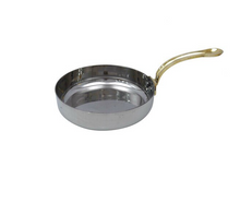 Charger l&#39;image dans la galerie, Stainless Steel Serving Fry Pan with Brass Handle #1 - 350 ml
