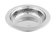 Load image into Gallery viewer, Stainless Steel Hammered Round Entree Dish for Serving #3, 650 ML
