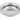 Hammered Round Stainless Steel Serving Entree Dish with Rim #2, 475 ml, 7"