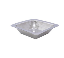 Load image into Gallery viewer, Stainless Steel Hammered Square Entree Dish For Serving #1, 355 ML
