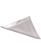 Charger l&#39;image dans la galerie, Stainless Steel Triangular Shape Hammered Serving Platter, 10&quot;
