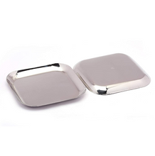 Load image into Gallery viewer, Stainless Steel Square Shape Serving Platter, 8&#39;&#39; x 8&quot;
