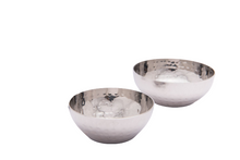 Load image into Gallery viewer, Hammered Stainless Steel New Katori or Bowl, 200 ml, 3.5&quot;

