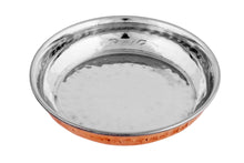 Load image into Gallery viewer, Copper Stainless Steel Hammered Halwa Plate, 150 ML, Round
