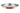 Hammered Double Wall Copper Stainless Steel Round Thali, 13", Upright Rim Thali