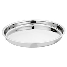 Charger l&#39;image dans la galerie, Stainless Steel Round Gujarati Khumcha Thali Plate - 13&quot;
