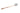 Copper/Stainless Steel Buffet Deep Ladle with Embossed Design Handle, 13"