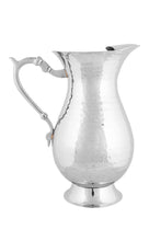 Charger l&#39;image dans la galerie, Stainless Steel Hammered Mughlai Jug Pitcher, 1.5 Liters
