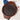 Wooden Round Sizzler with Cast Iron Plate, 5" Iron Sizzler