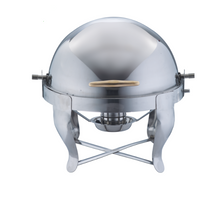 Charger l&#39;image dans la galerie, Stainless Steel Roll Top Chafing Dish - 5 Liter&#39;s
