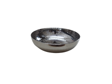 Charger l&#39;image dans la galerie, Stainless Steel Hammered Halwa Plate or Bowl, 200 ML, Heavy Duty
