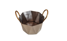 Load image into Gallery viewer, Premium Stainless Steel Serving Hexa Bowl comes with side brass handle
