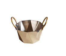 Charger l&#39;image dans la galerie, Stainless Steel Serving Hexa Bowl with Side Handles for easy handling
