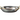 Stainless Steel Hammered Oval Dish with Double Sided Brass Handles #1, 400 ML