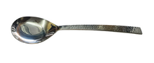 Charger l&#39;image dans la galerie, 18/8 Stainless Steel Hammered Serving Spoon for Rice, Heavy Duty
