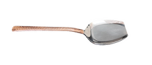 Load image into Gallery viewer, Copper Stainless Steel Hammered Serving Spade Spoon, Two-Tone Flatware, 10.25&quot;
