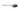 Copper Stainless Steel hand beaten rice serving spoon, copper cutlery