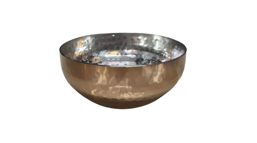 Rose Gold Finish Hammered Stainless Steel Bowl / Katori, PVD Coating, 60 ml, 150 ml & 200 ml