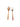 PVD Coating Rose Gold Dinner Fork, 18/8 Stainless Steel, Hammered Cutlery Set