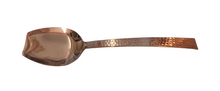 Load image into Gallery viewer, Rose Gold Finish Hammered Spade Spoon for Serving, Heavy Duty, 18/8, Stainless Steel
