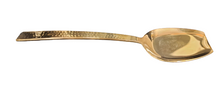 Load image into Gallery viewer, Gold Finish Hammered Spade Spoon for Serving, Heavy Duty, 18/8, Stainless Steel
