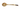 PVD Gold Finish, Hammered 18/8 Stainless Steel Deep Serving Spoon, 10"