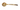 Stainless Steel PVD Gold Finish Hammered Deep Serving Spoon, 10" Length