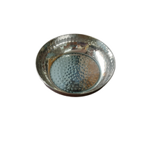 Load image into Gallery viewer, Hammered Round Apple Plate, Stainless Steel, 350 ML, 5.5&quot;
