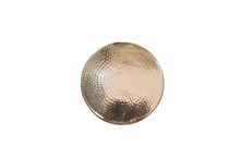 Charger l&#39;image dans la galerie, Hammered Brass Coaster Plate, 6.5&quot; Round
