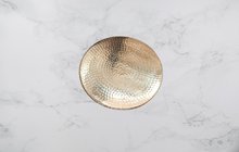 Charger l&#39;image dans la galerie, Brass Coaster, 6.5&quot; Round, Hammered Finish
