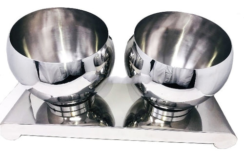 Stainless Steel Pani-Puri Matka Set, 2 in 1, Heavy Duty Pot, Buffet Display