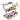 Stainless Steel Counter Dish Food Display for Buffet, 3 Tier Buffet Stand