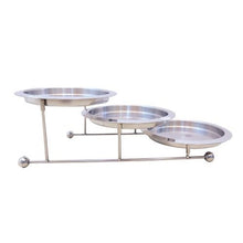 Charger l&#39;image dans la galerie, 3 Tier Stainless Steel Flexible Buffet Round Salad Stand or Display Stand
