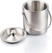 Load image into Gallery viewer, Stainless Steel Matt Finish ice bucket with cover
