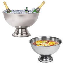 Charger l&#39;image dans la galerie, Stainless Steel Mirror Finish Punch Bowl, 5 Liters
