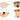 Double Wall Hand Beaten Copper Stainless Steel Serving Set, 8 pcs