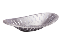 Load image into Gallery viewer, Stainless Steel Matt Finish Oval Bread Basket for Serving - 13&quot;
