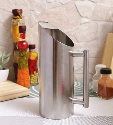 Stainless Steel Matt Finish Jug Pitcher with Solid Steel Handle, 1.5 Liters