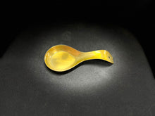 Load image into Gallery viewer, Gold Finish Solid Stainless Steel Spoon Rest for Buffet, 8.75 inch length
