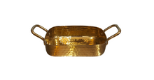 Charger l&#39;image dans la galerie, PVD Gold Finish Coating Rectangle Shape Serving Pan, 500 ml, 700 ml, 900 ml
