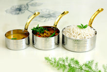 Load image into Gallery viewer, Premium Stainless Steel Serving sauce pan, Best for Serving Rice, Curry Dishes, Tableware
