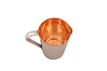 Load image into Gallery viewer, Stainless Steel/Copper Hammered Jug Pitcher - 1.6 Liters
