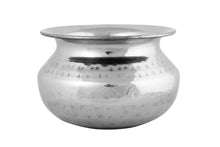 Load image into Gallery viewer, Stainless Steel Hammered Serving Dal Dish #1, 400 ML
