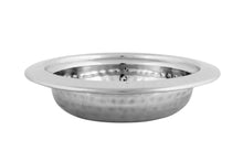 Charger l&#39;image dans la galerie, Stainless Steel round hammered Serving Dish, 475 ml capacity
