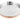 Copper Stainless Steel Hammered Double Wall Round Thali, 13", Beading Thali