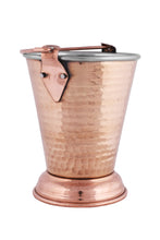 Load image into Gallery viewer, Double wall Copper Stainless Steel Hammered Bucket, 300 ML, copper serveware
