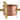 Copper Sigri with Brass Handle #2, 4" Round, Hammered Finish