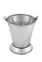 Load image into Gallery viewer, Stainless Steel Hammered Double Wall Balti/Bucket for Serving #2, 400 ML
